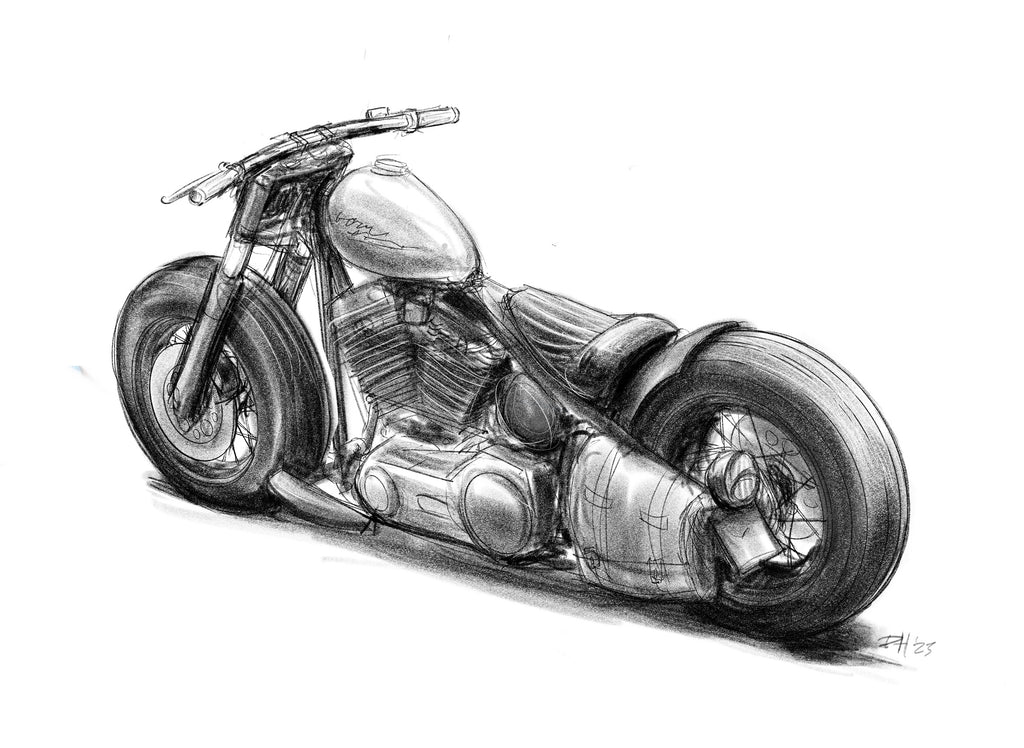 Initial sketch for Japan Bobber