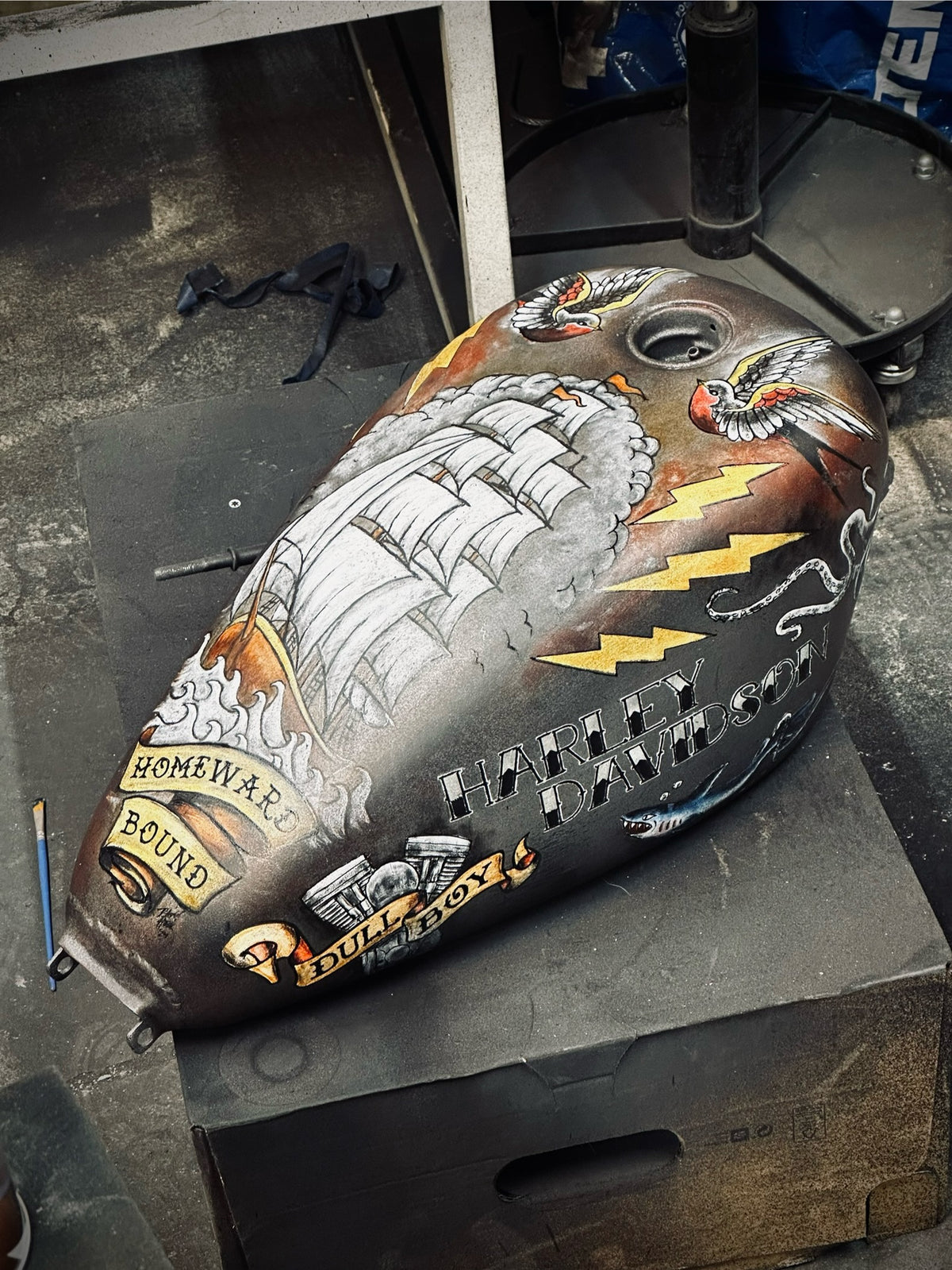 Hand-painted custom paint job 1